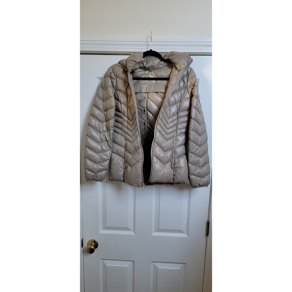 Michael kors packable down jacket